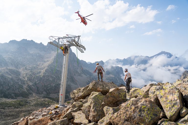 chantier heliportage tourmalet 4 termes remontée mécanique