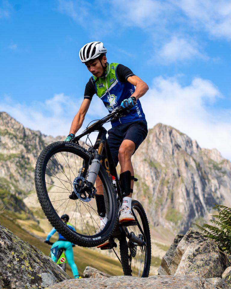 coupe de france jeune de vtt trial au grand tourmalet la mongie vélo montagne sport